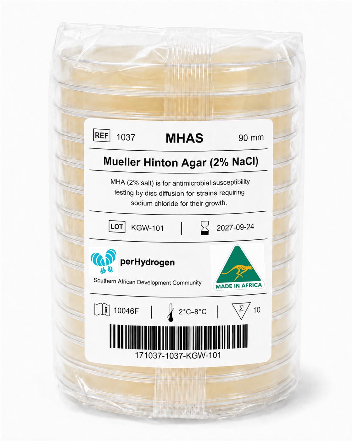 Mueller Hinton Agar (2% NaCl)