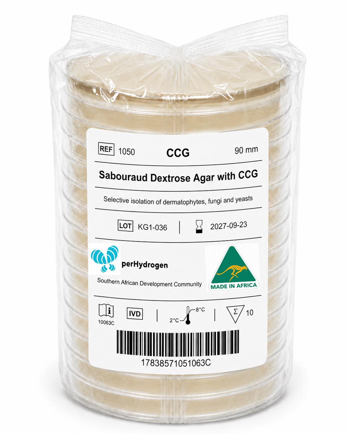 Sabouraud Dextrose Agar (Chloram, Cyclo & Genta)