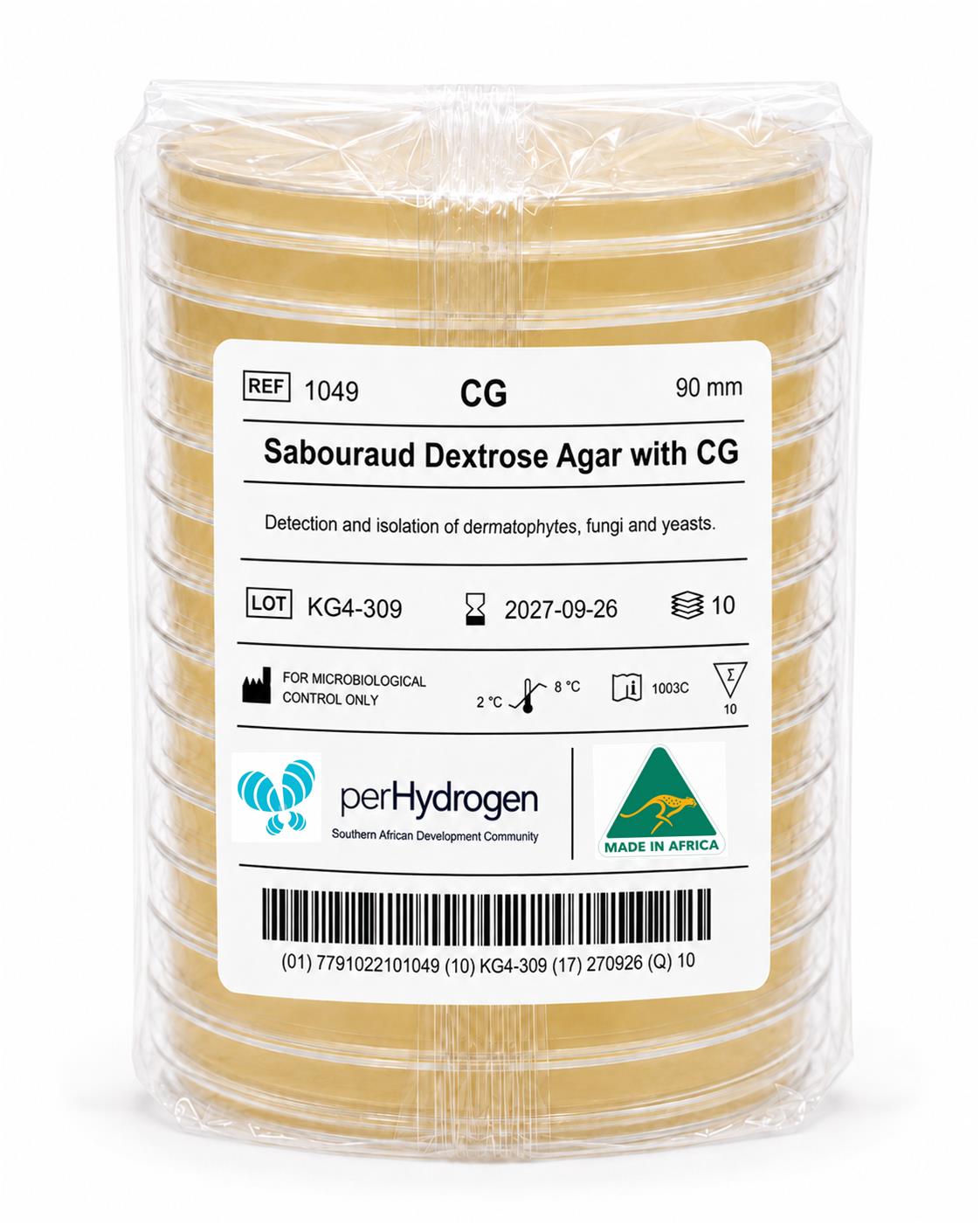 Sabouraud Dextrose Agar (Chloram & Genta)